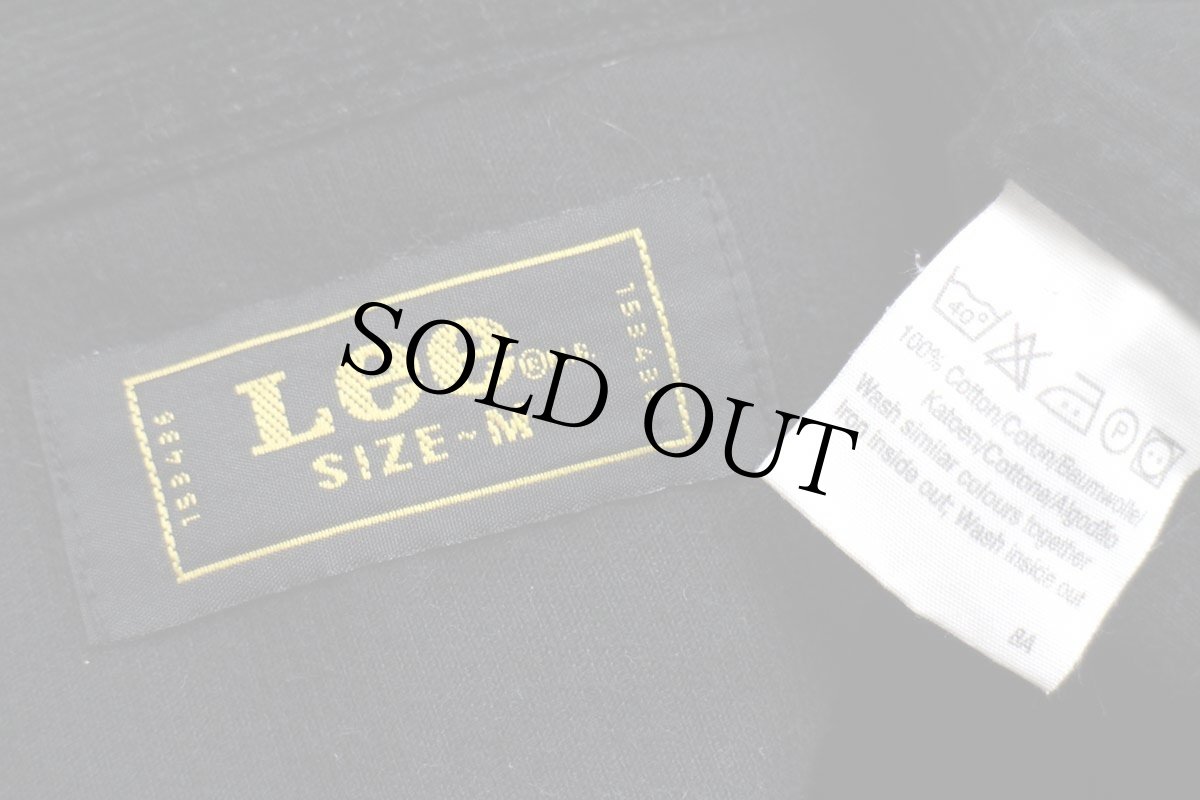 画像4: Leeリー コットン コーデュロイ ウエスタンシャツ 黒 M★ユーロ (4)