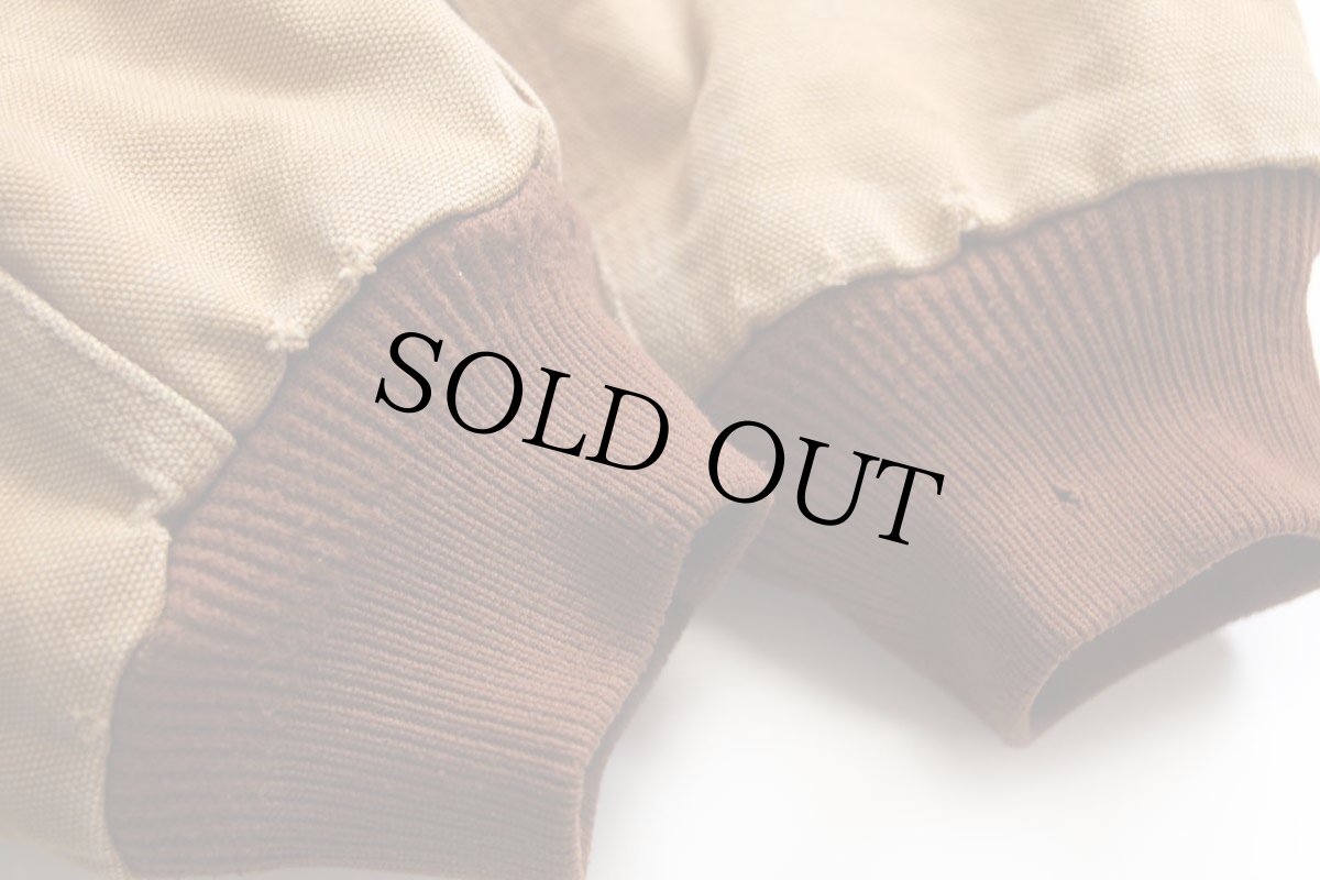 画像6: 00s メキシコ製 carharttカーハート キルティングライナー ダック地 アクティブジャケット パーカー 茶 L (6)