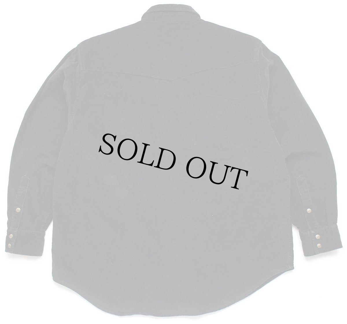 画像2: Leeリー コットン コーデュロイ ウエスタンシャツ 黒 M★ユーロ (2)