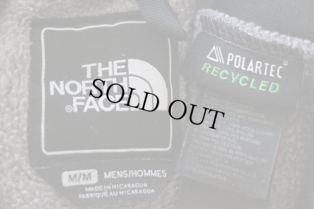 画像4: THE NORTH FACEノースフェイス デナリ POLARTEC ライナー フリースジャケット グレー×黒 M (4)