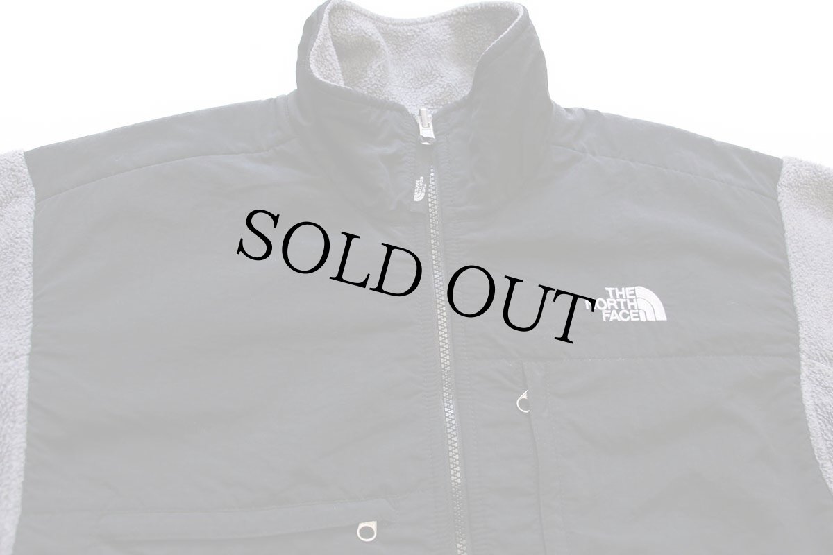 画像3: THE NORTH FACEノースフェイス デナリ POLARTEC ライナー フリースジャケット グレー×黒 M (3)