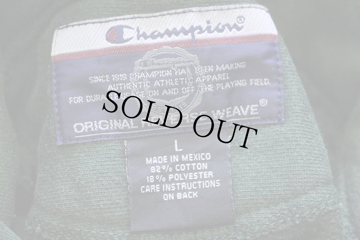 画像4: 00s メキシコ製 Championチャンピオン COLORADO STATE UNIVERSITY リバースウィーブ スウェットパーカー 緑 L (4)