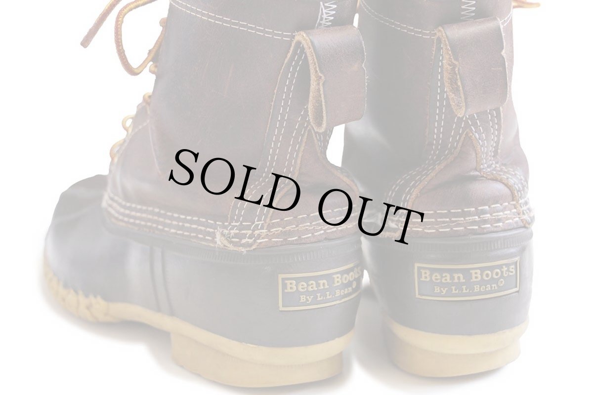 画像4: USA製 L.L.Bean チェックライナー 6ホール ビーンブーツ ブラウン×ブラウン 7M (4)