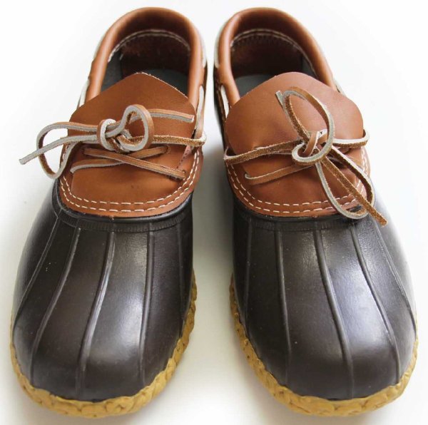 USA製 L.L.Bean ビーンブーツ ラバーモカシン タン×ブラウン 9W