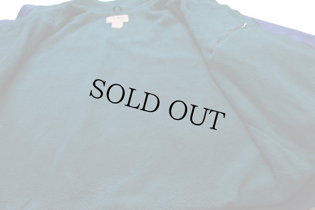 画像5: 90s L.L.Bean ウォームアップ フリースライナー ナイロンジャケット 青 (5)