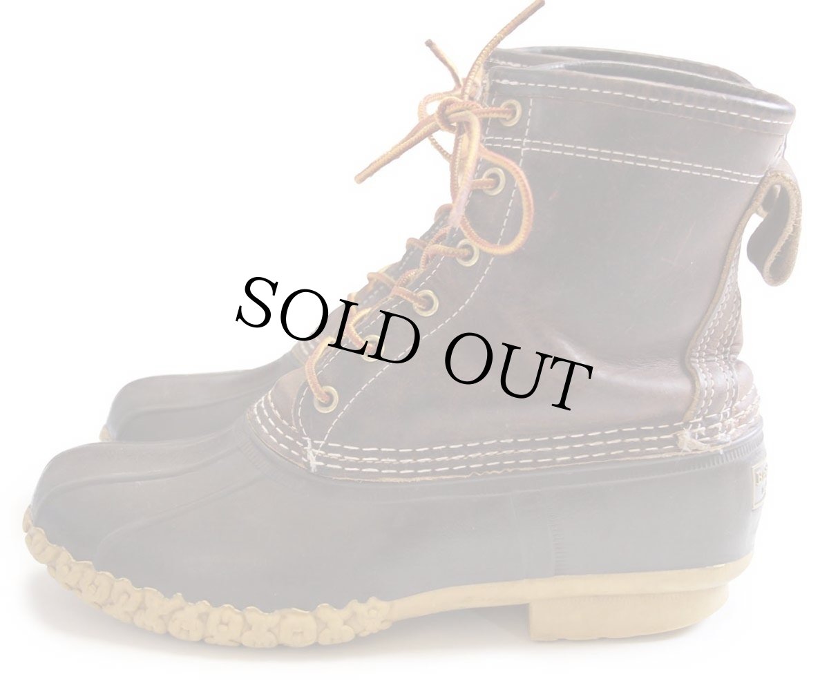 画像2: USA製 L.L.Bean チェックライナー 6ホール ビーンブーツ ブラウン×ブラウン 7M (2)