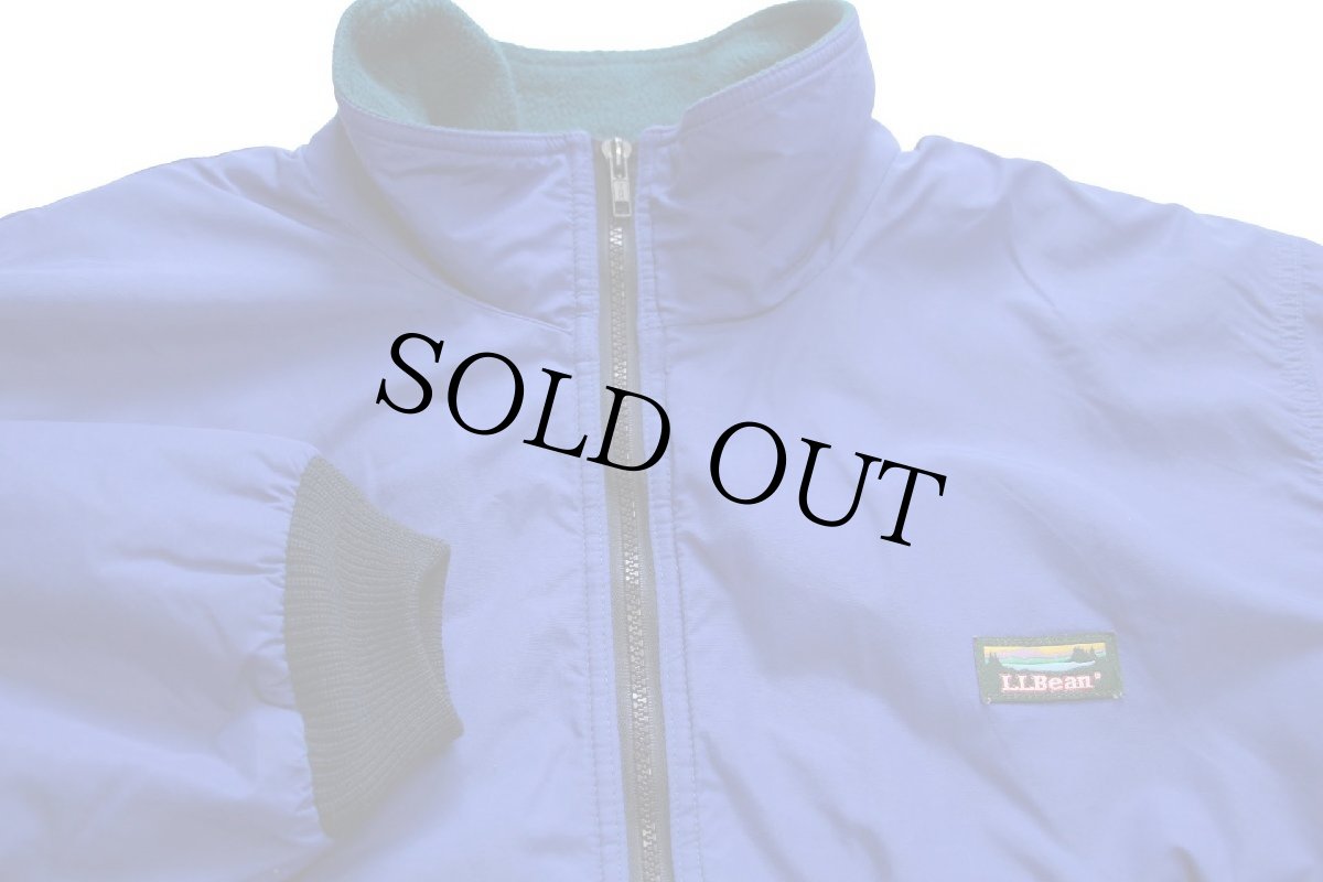 画像3: 90s L.L.Bean ウォームアップ フリースライナー ナイロンジャケット 青 (3)