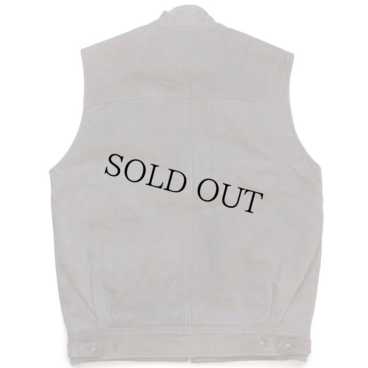 画像2: 80s BANANA REPUBLICバナナリパブリック タータンチェック コットンライナー ヌバック レザーベスト グレーブラウン S (2)