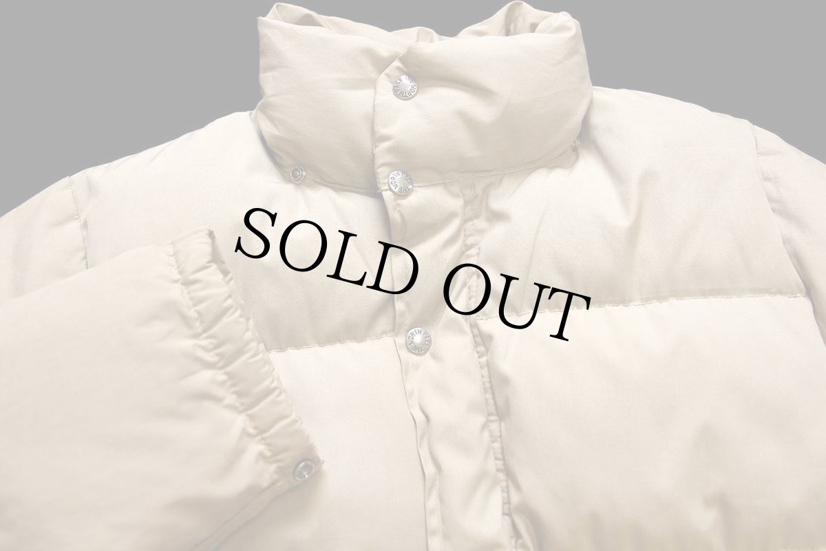 画像3: 70s THE NORTH FACEノースフェイス 茶タグ ダウンジャケット ベージュ S (3)