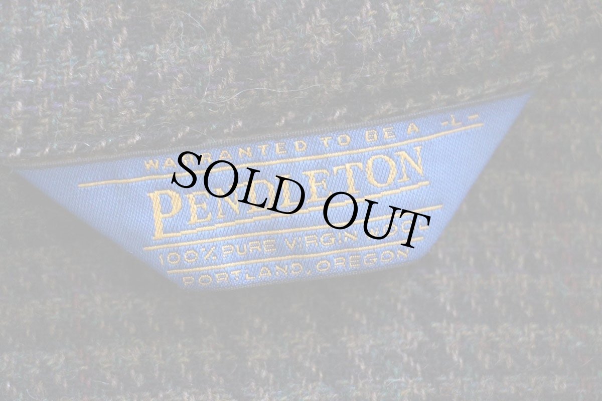 画像4: 90s USA製 PENDLETONペンドルトン チェック ウールジャケット L (4)