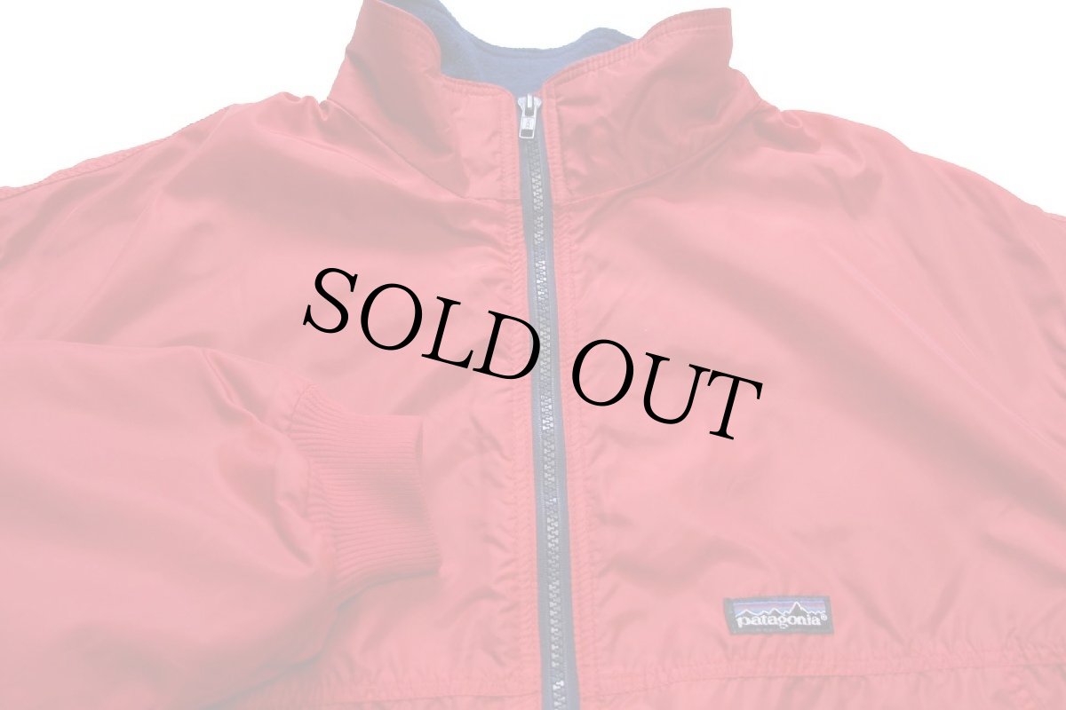 画像3: 80s USA製 patagoniaパタゴニア シェルドシンチラ フリースライナー ナイロンジャケット 赤 L (3)