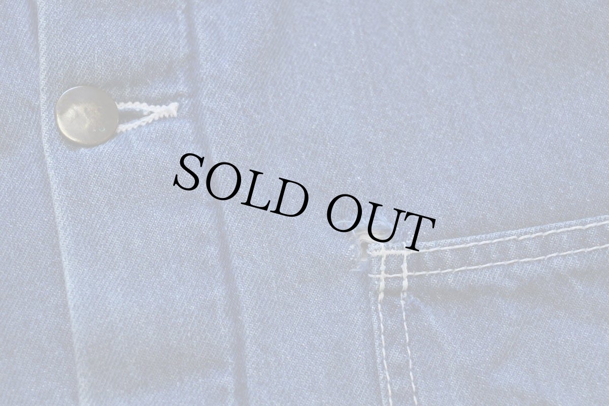 画像7: Bob Barker フリースライナー デニム チョアコート カバーオール (7)