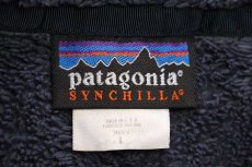 画像4: 00s USA製 patagoniaパタゴニア ボアライナー シンチラ フリースジャケット 紺 L (4)