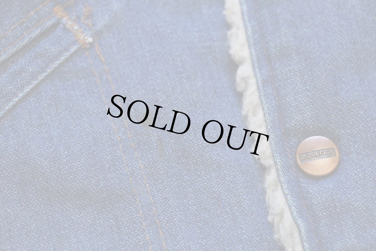 画像7: 80s USA製 MAVERICKマーベリック ボアライナー デニム ランチコート S★Wranglerラングラー ジャケット (7)