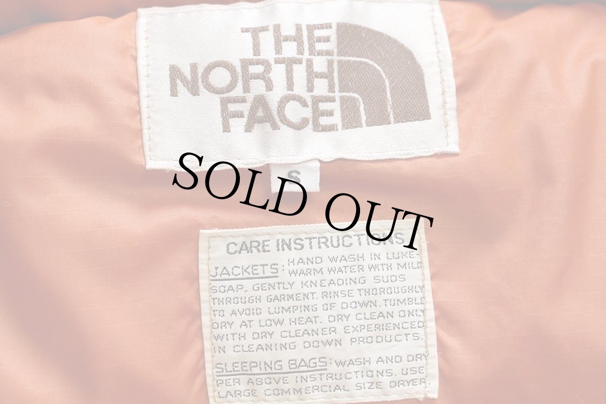 画像4: 70s THE NORTH FACEノースフェイス 茶タグ ダウンジャケット ベージュ S (4)