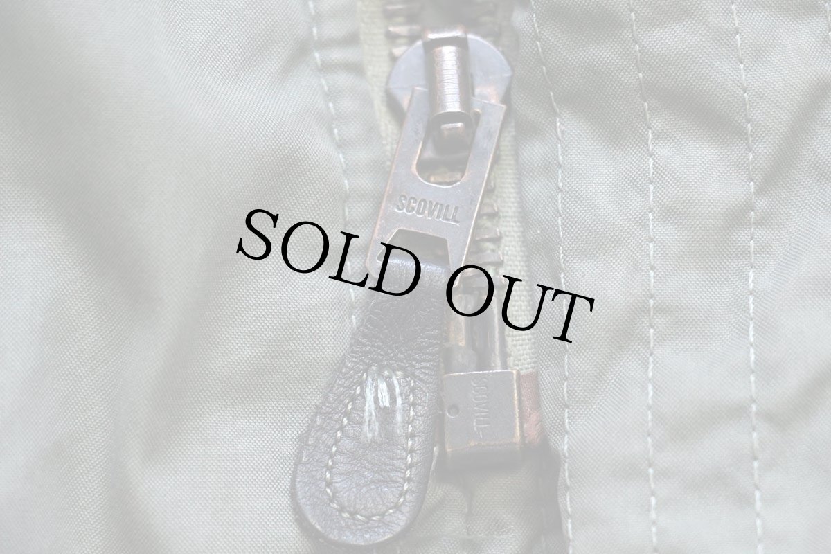 画像7: 70s 米軍 USAF N-3B フライトジャケット セージグリーン M (7)