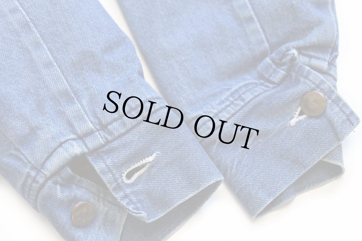 画像6: Bob Barker フリースライナー デニム チョアコート カバーオール (6)