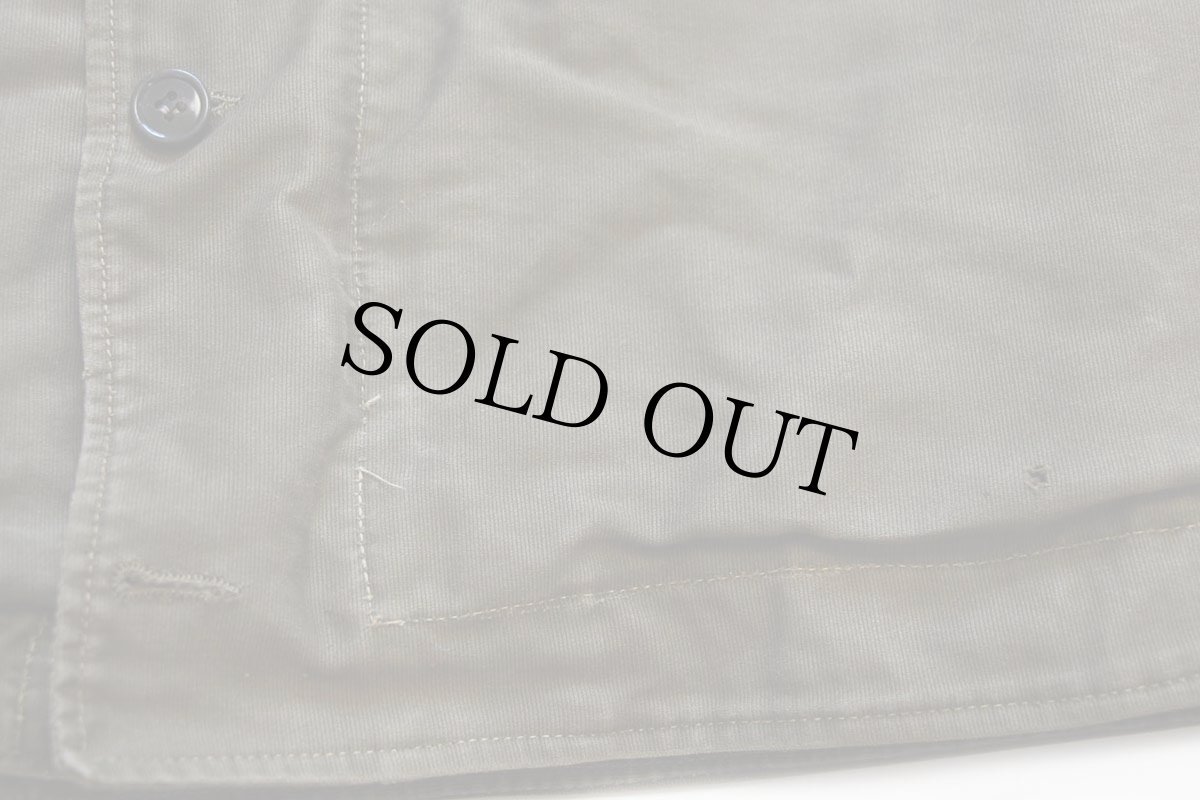 画像8: ビンテージ イタリア軍 チンスト付き ボアライナー デッキジャケット オリーブ★N-1 (8)