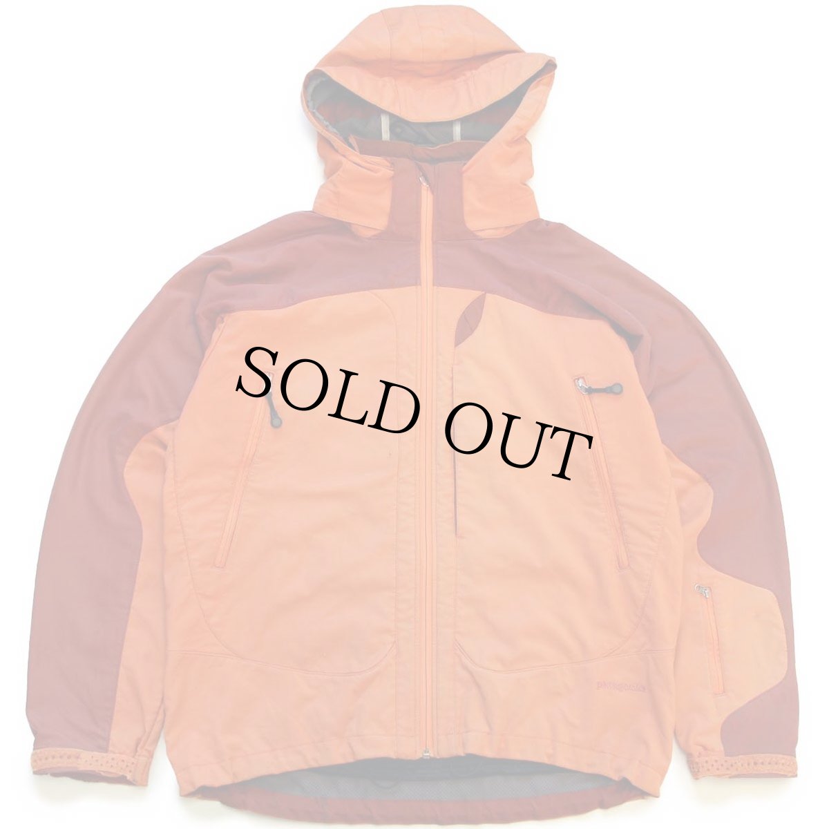 画像1: 00s patagoniaパタゴニア White Smoke Jacket ホワイト スモーク ツートン ストレッチ ソフトシェルパーカー Hot Lava M (1)