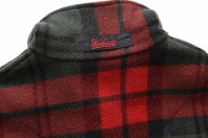画像5: 00s メキシコ製 Woolrichウールリッチ タータンチェック ハーフジップ プルオーバー ウールジャケット M (5)