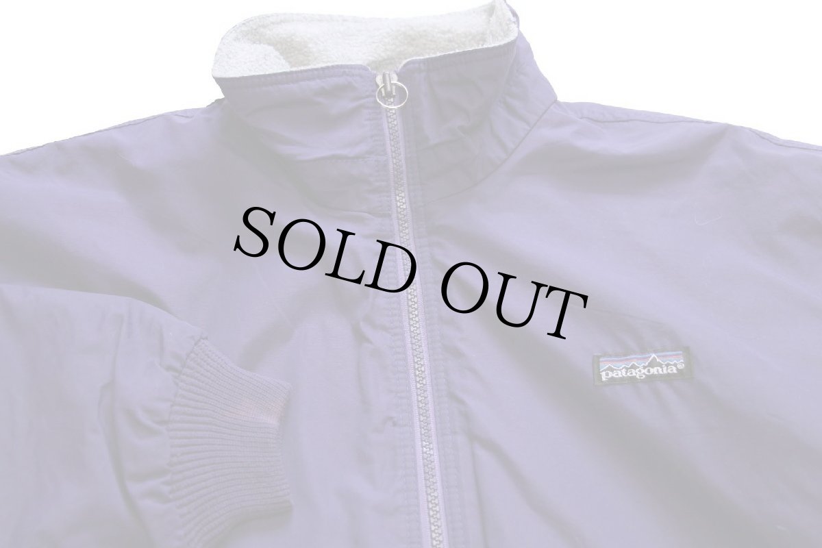 画像3: 90s USA製 patagoniaパタゴニア シェルドシンチラ フリースライナー ナイロンジャケット パープル 14 (3)