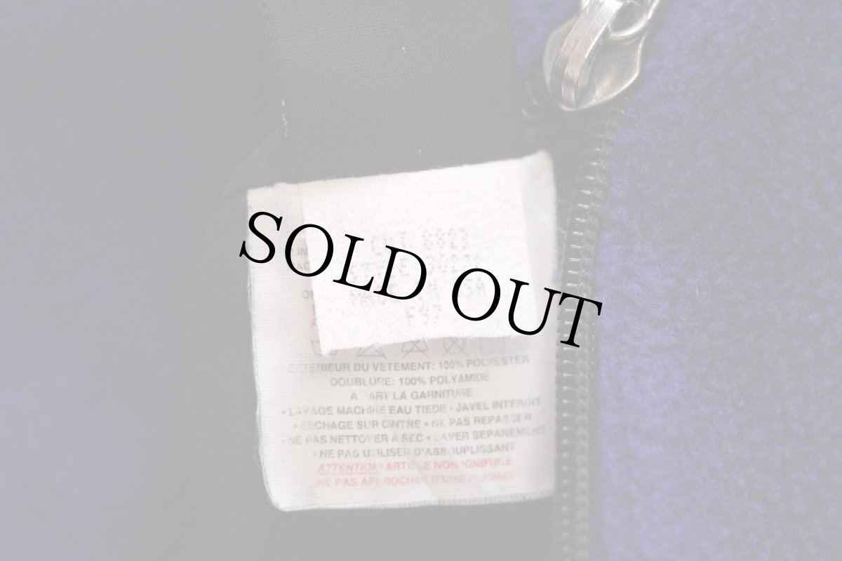 画像6: 90s USA製 patagoniaパタゴニア グリセード ハーフジップ プルオーバー フリース×ナイロンジャケット 黒×青紫 L (6)