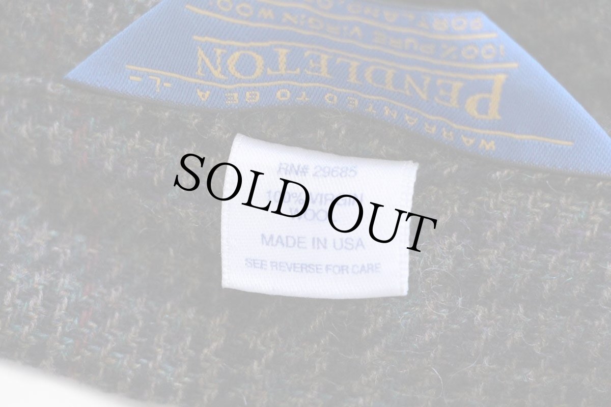 画像5: 90s USA製 PENDLETONペンドルトン チェック ウールジャケット L (5)