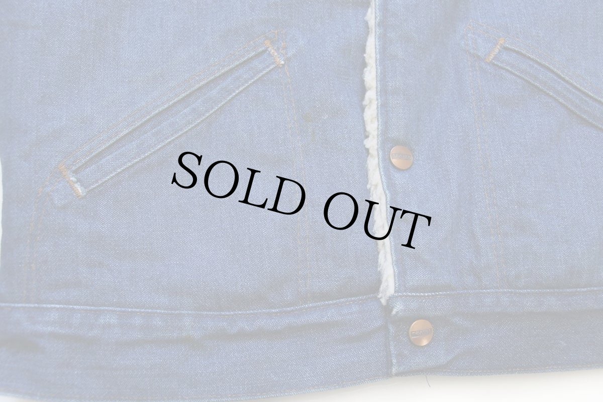 画像6: 80s USA製 MAVERICKマーベリック ボアライナー デニム ランチコート S★Wranglerラングラー ジャケット (6)