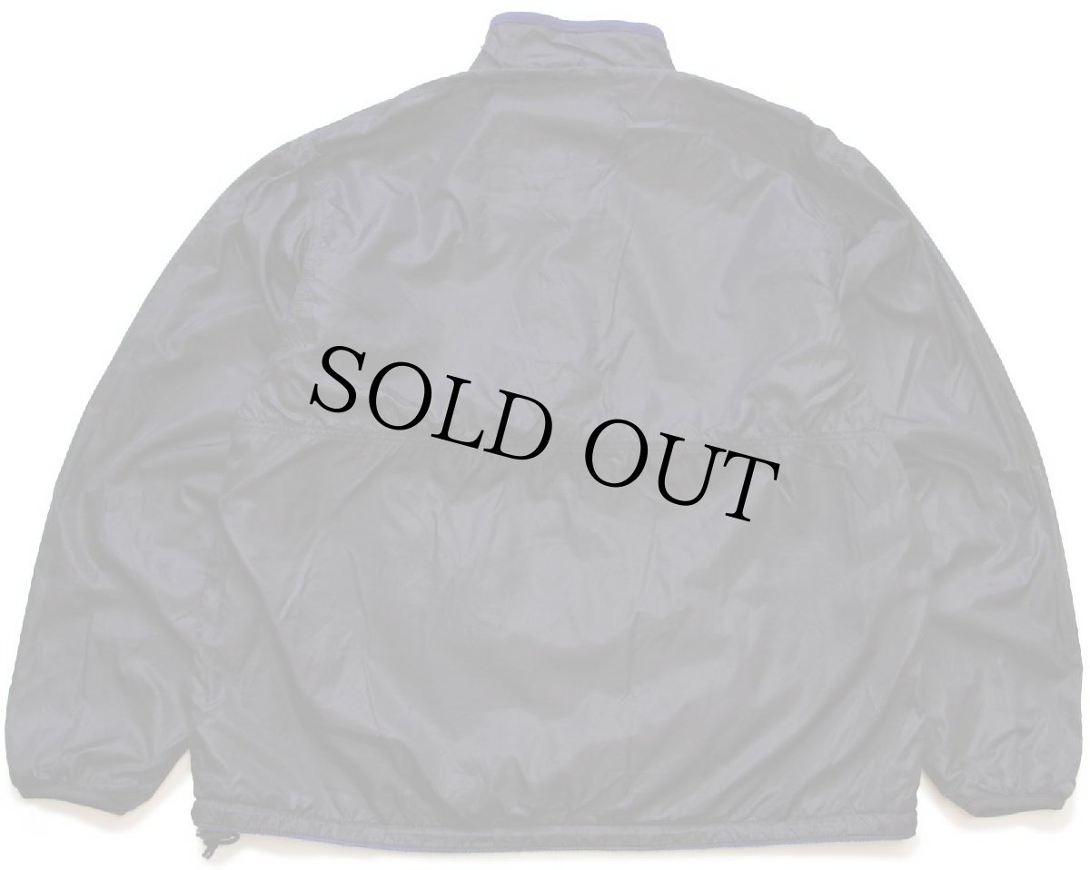 画像2: 90s USA製 patagoniaパタゴニア グリセード ハーフジップ プルオーバー フリース×ナイロンジャケット 黒×青紫 L (2)