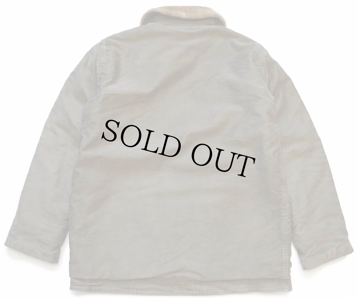 画像2: ビンテージ イタリア軍 チンスト付き ボアライナー デッキジャケット オリーブ★N-1 (2)