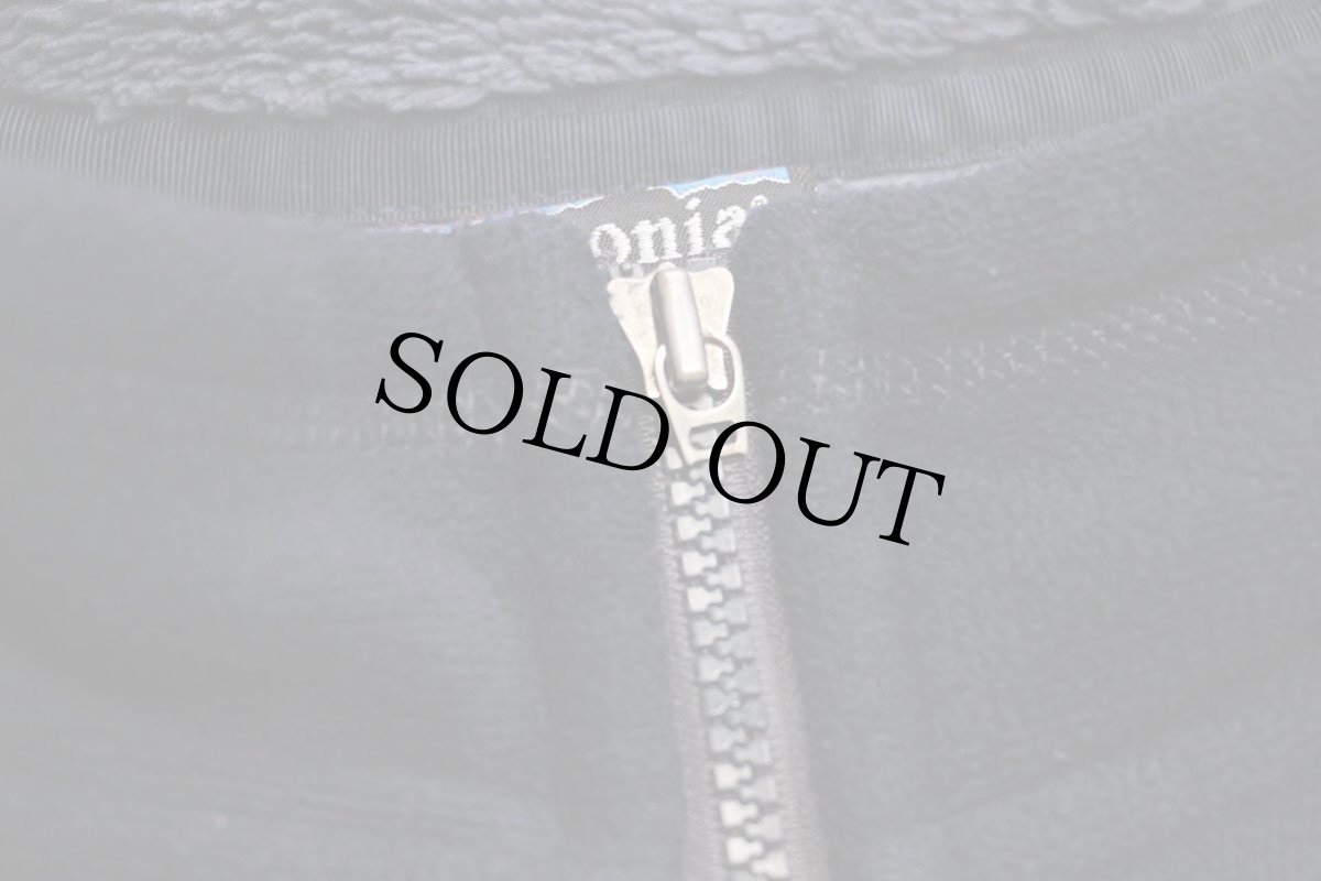 画像7: 00s USA製 patagoniaパタゴニア ボアライナー シンチラ フリースジャケット 紺 L (7)