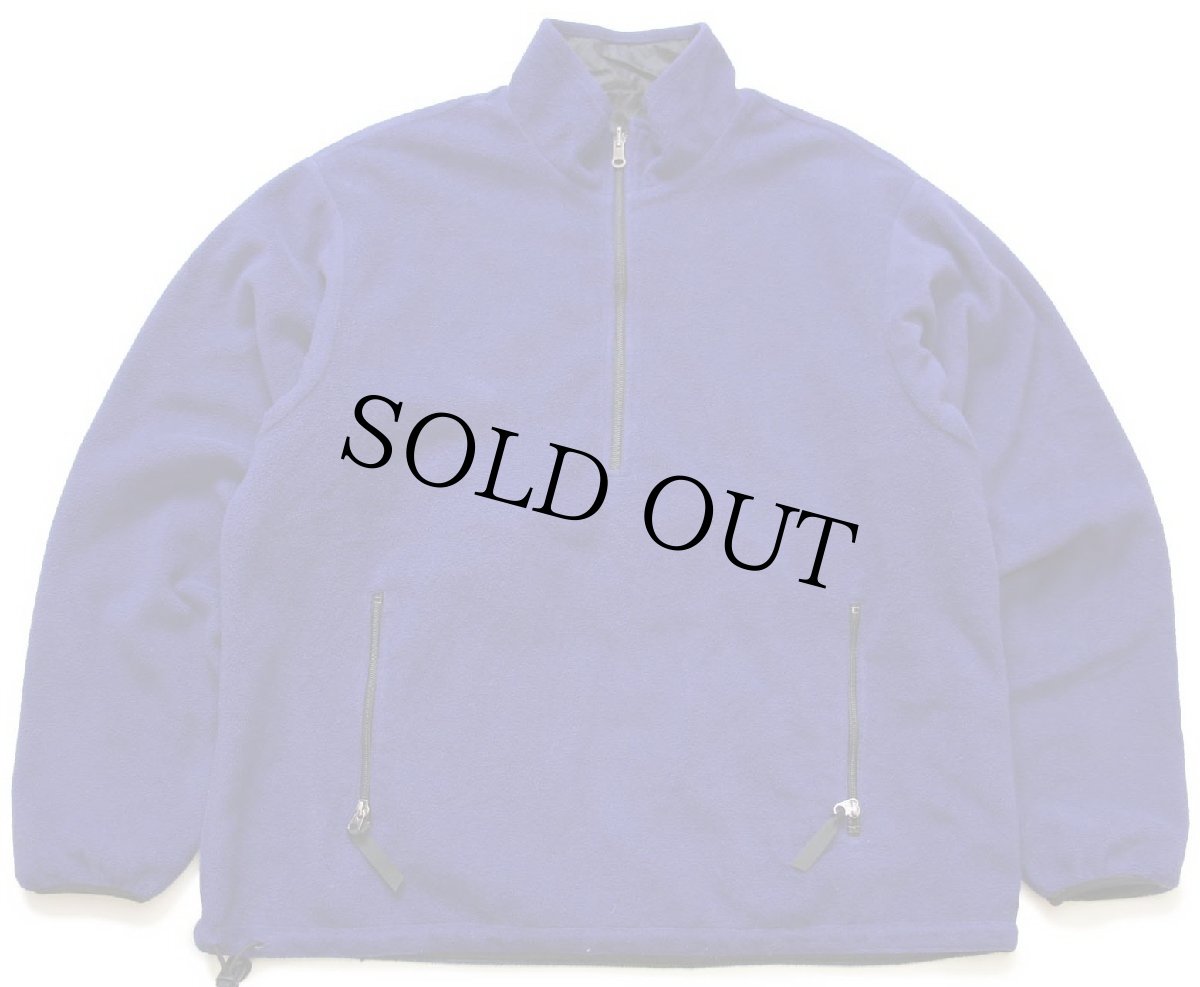 画像7: 90s USA製 patagoniaパタゴニア グリセード ハーフジップ プルオーバー フリース×ナイロンジャケット 黒×青紫 L (7)