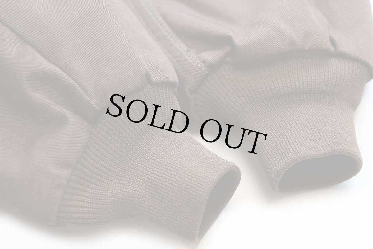 画像5: 80s USA製 G.A.RIVERS UPS ロゴ刺繍 キルティングライナー ハーフジップ プルオーバー ワークジャケット 茶 XL (5)