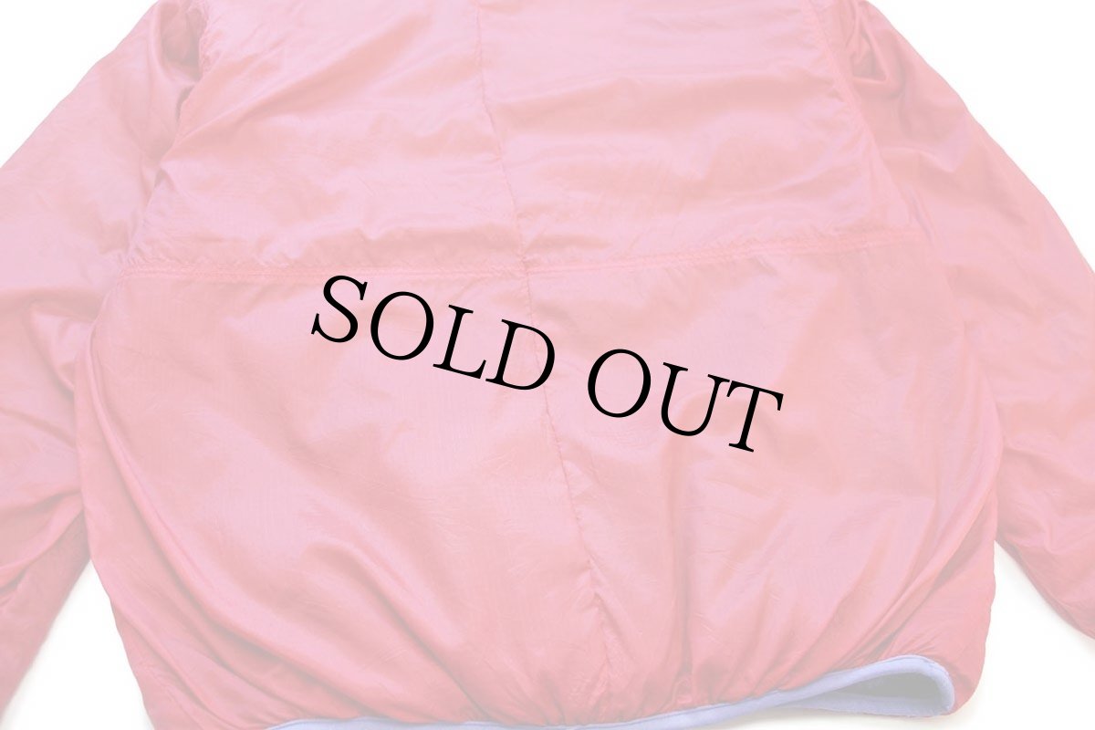 画像10: 90s USA製 patagoniaパタゴニア グリセード リバーシブル ナイロン×パイルフリースジャケット エッグプラント 紫×赤 XL (10)