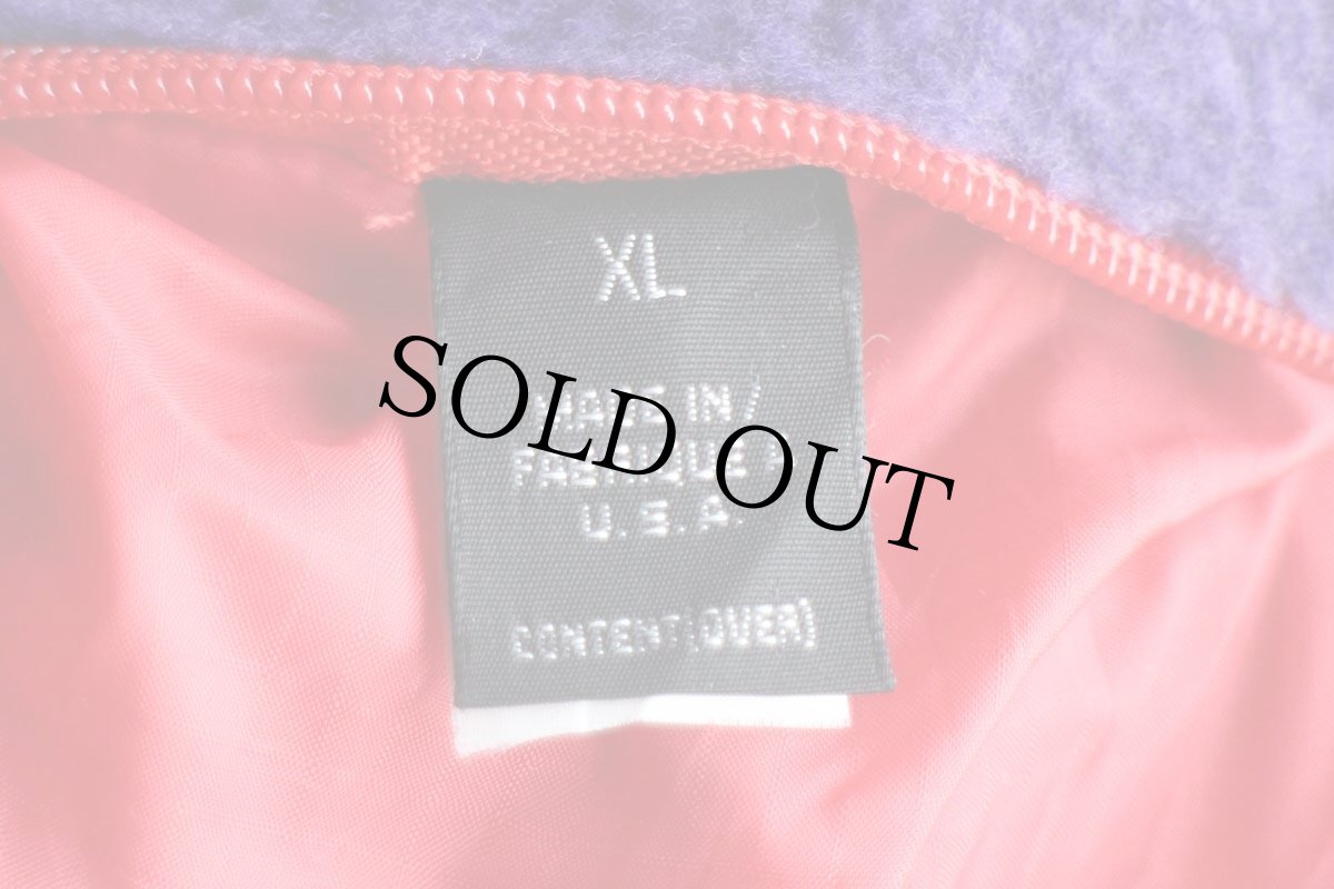 画像5: 90s USA製 patagoniaパタゴニア グリセード リバーシブル ナイロン×パイルフリースジャケット エッグプラント 紫×赤 XL (5)