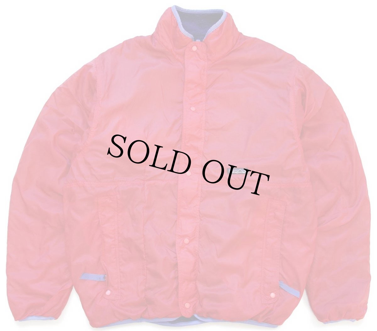 画像7: 90s USA製 patagoniaパタゴニア グリセード リバーシブル ナイロン×パイルフリースジャケット エッグプラント 紫×赤 XL (7)