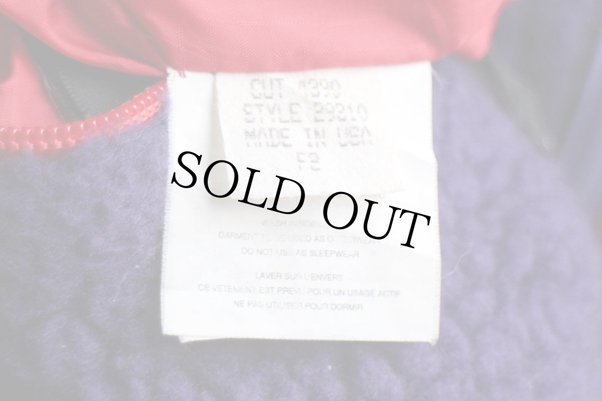 画像6: 90s USA製 patagoniaパタゴニア グリセード リバーシブル ナイロン×パイルフリースジャケット エッグプラント 紫×赤 XL (6)