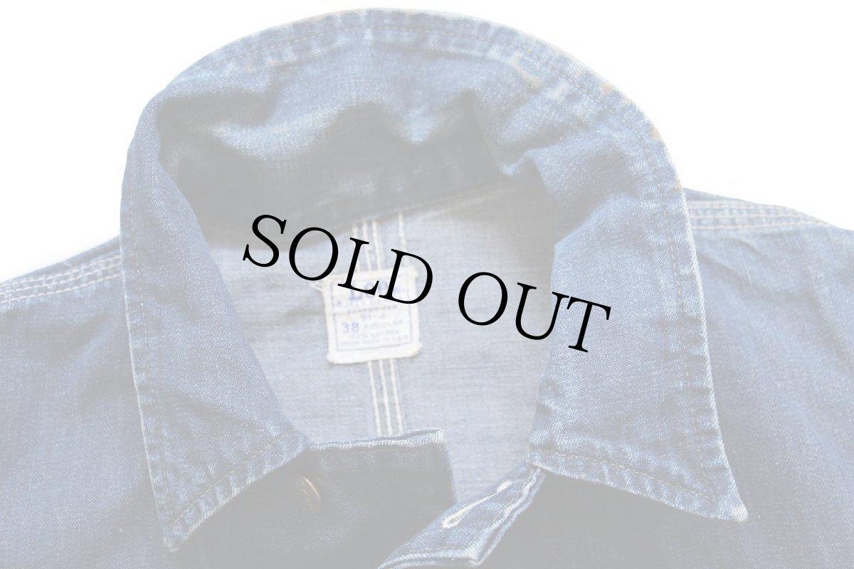 画像3: 60s USA製 Leeリー 91-J JELT DENIMジェルトデニム カバーオール 38R (3)