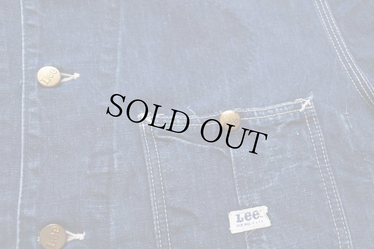 画像4: 60s USA製 Leeリー 91-J JELT DENIMジェルトデニム カバーオール 38R (4)