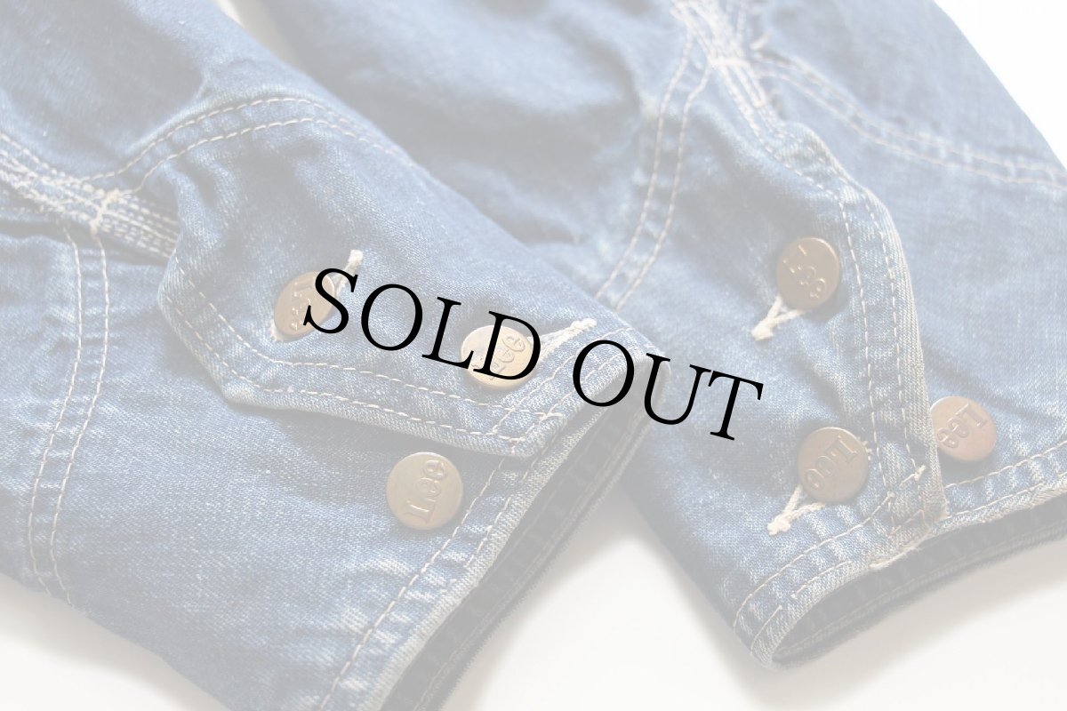 画像8: 60s USA製 Leeリー 91-J JELT DENIMジェルトデニム カバーオール 38R (8)