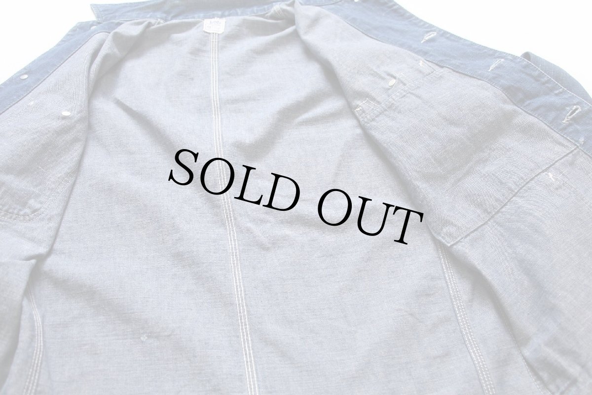 画像7: 60s USA製 Leeリー 91-J JELT DENIMジェルトデニム カバーオール 38R (7)