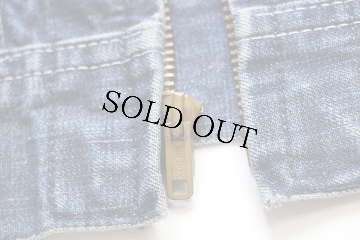 画像6: 60s USA製 Leeリー 91-B JELT DENIMジェルトデニム ワークジャケット 42R (6)