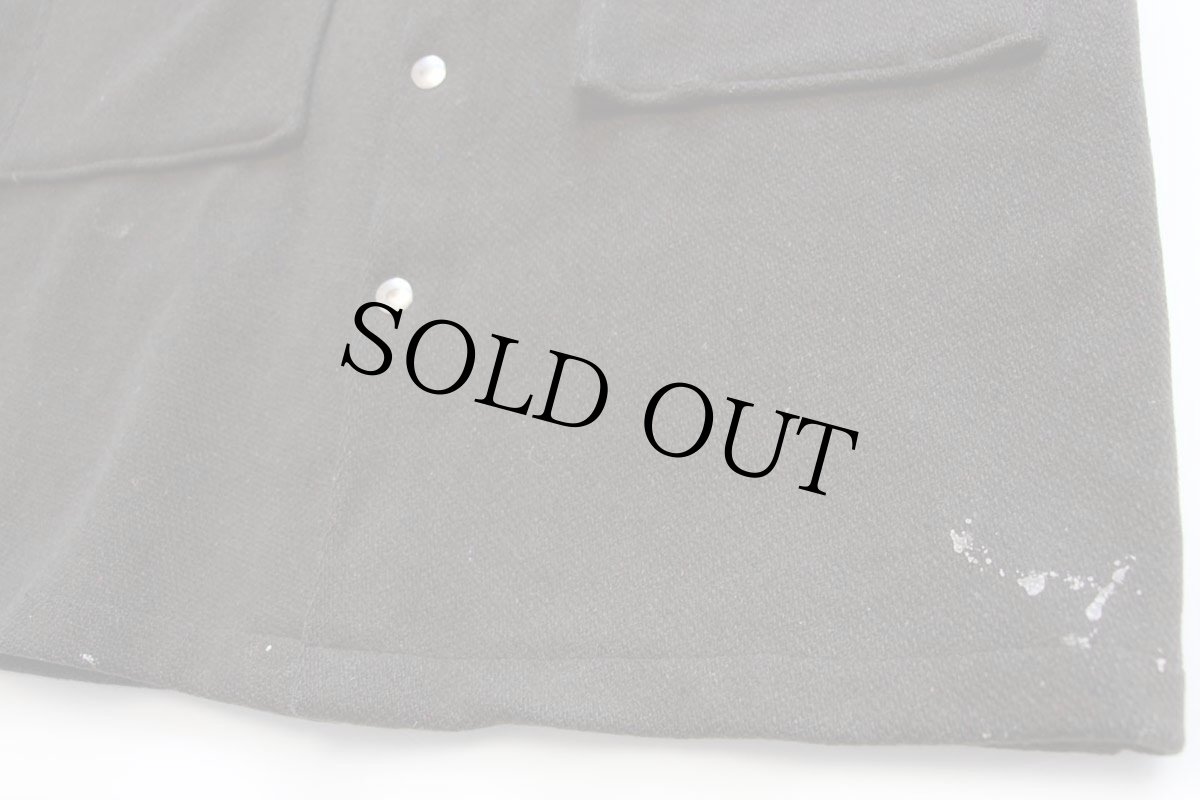 画像7: 60s PETERS ペンキ飛び フーデッド ウールコート オリーブドラブ M (7)