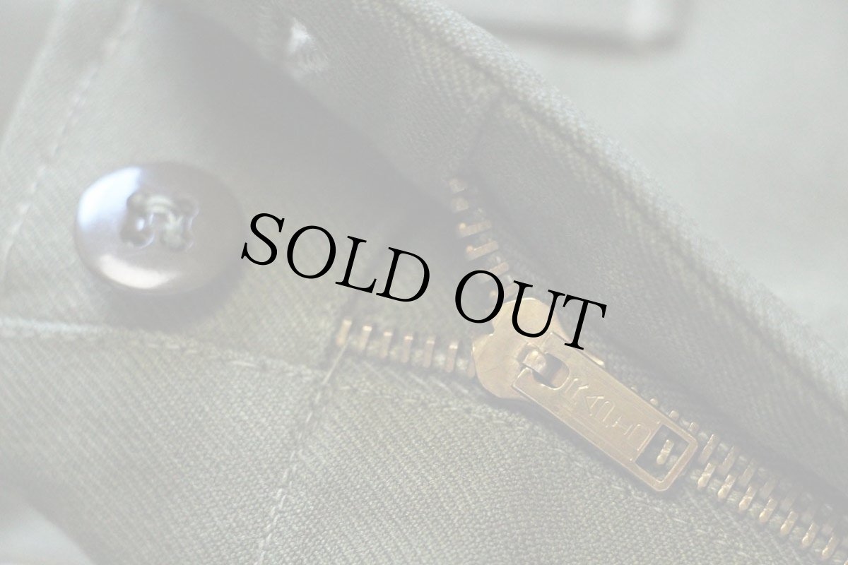 画像9: 50s 米軍 U.S.ARMY M-51 ウールサージパンツ オリーブグリーン R-XS (9)