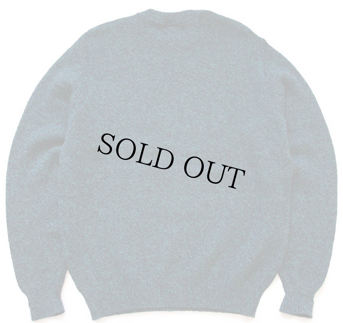 画像2: 90s USA製 LANDS'ENDランズエンド 無地 ウールニット セーター グリーン ミックス XL-T (2)