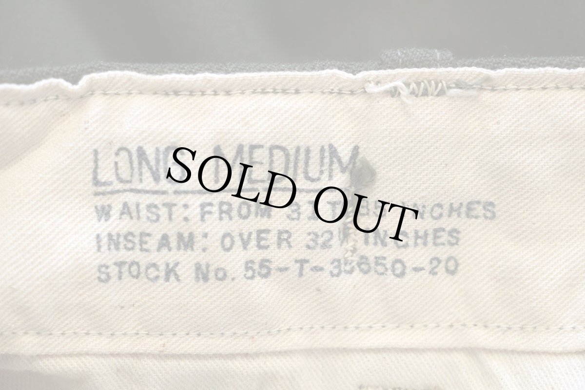 画像6: 50s 米軍 U.S.ARMY M-51 ウールパンツ オリーブグリーン L-M (6)