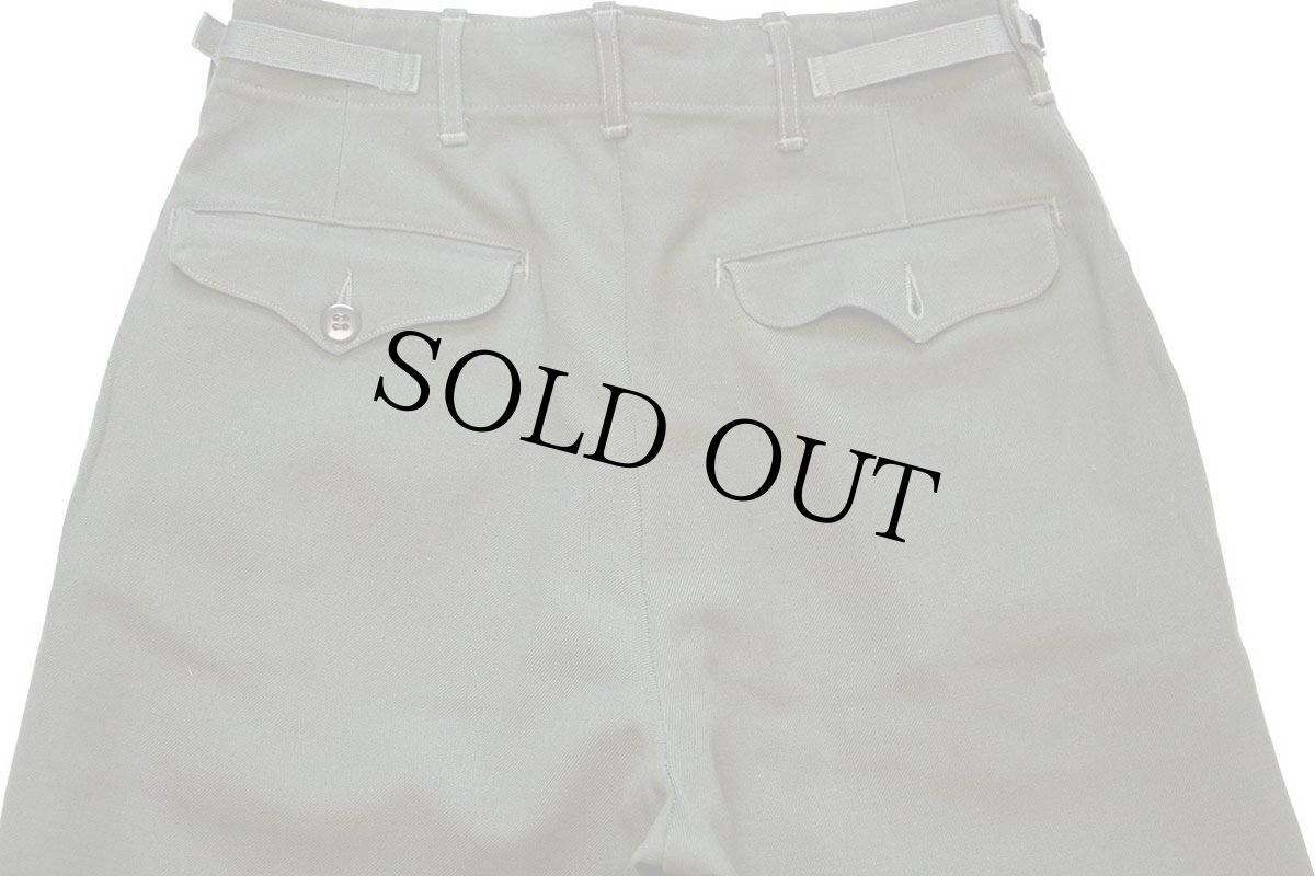 画像5: 50s 米軍 U.S.ARMY M-51 ウールサージパンツ オリーブグリーン R-XS (5)