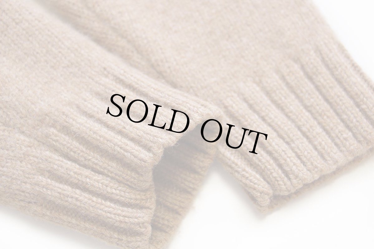 画像6: L.L.Bean 無地 シェットランドウール ドライバーズニット フルジップ セーター ブラウン M-R (6)