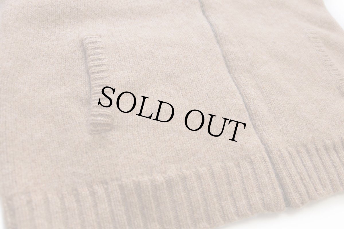 画像5: L.L.Bean 無地 シェットランドウール ドライバーズニット フルジップ セーター ブラウン M-R (5)