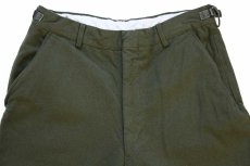 画像4: 80s 米軍 U.S.ARMY M-51 ウールパンツ オリーブグリーン R-M (4)